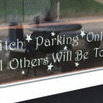 Witch Parking Only Sign